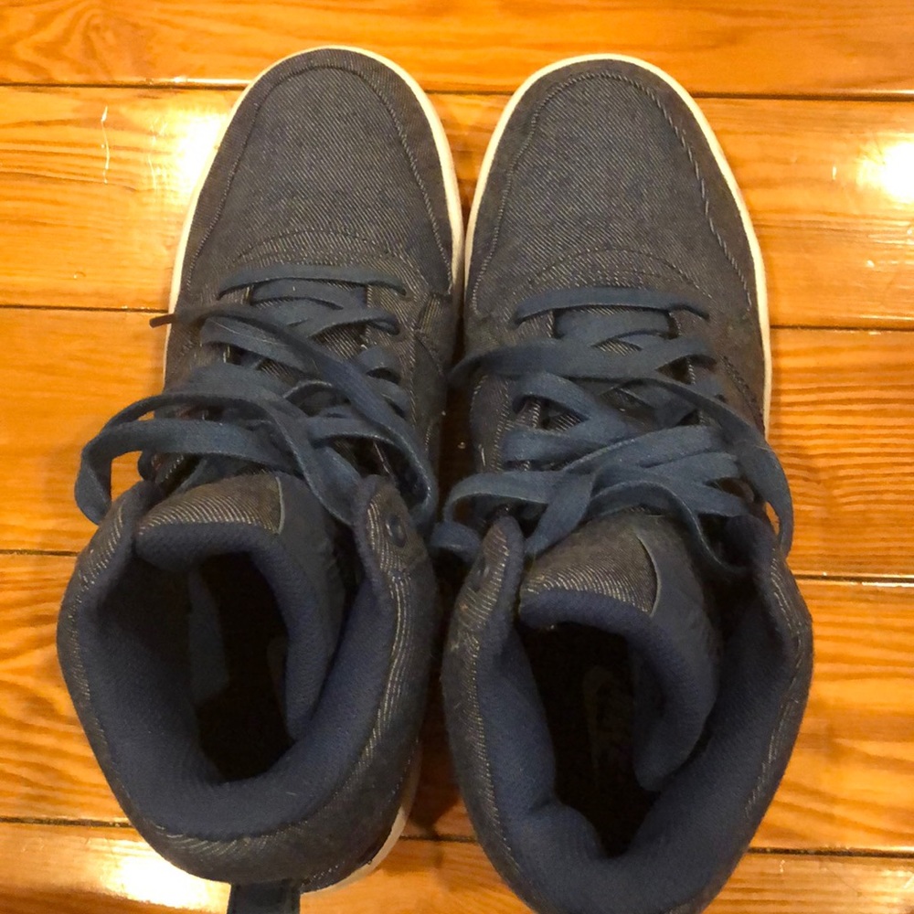 Nike denim hi-tops size 9.5
